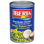 Iberia Green Pigeon Peas with Coco 15 oz
