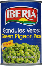 Iberia Green Pigeon Peas 15 oz